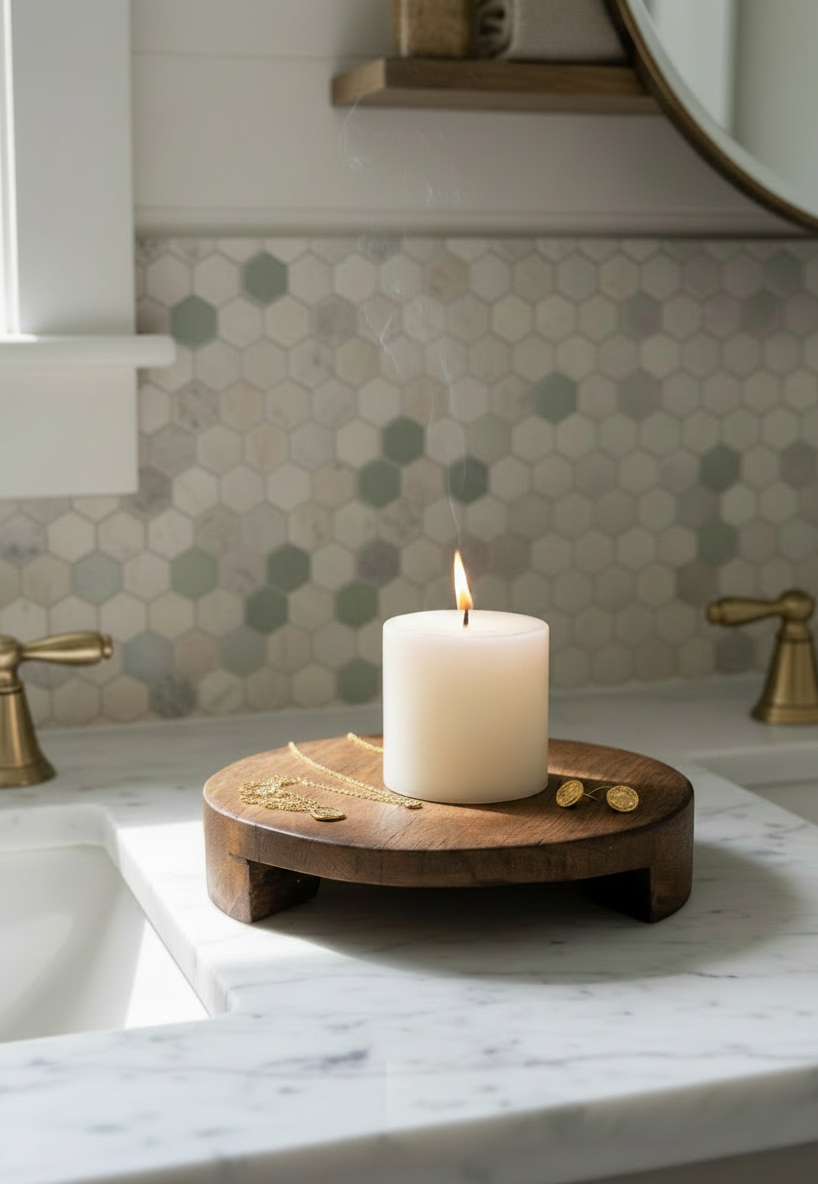 Found Wood Pedestal Med