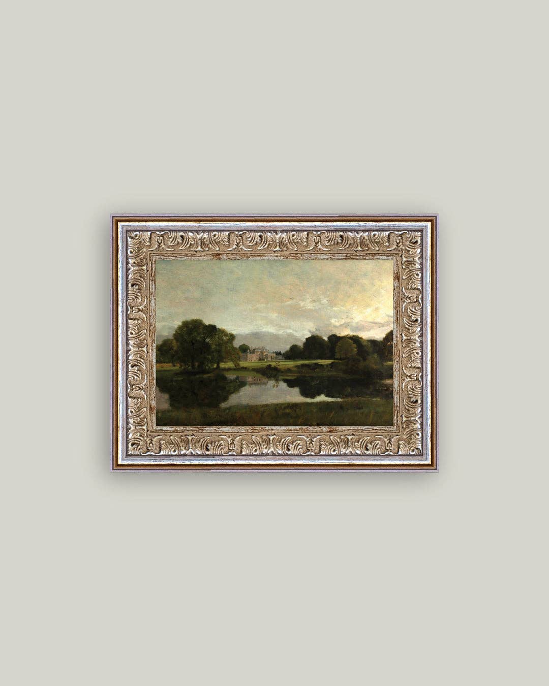 Malvern Hall in Warwickshire Framed Antique Art