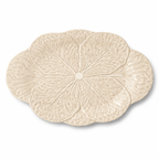 Le Jardin White Cabbage Oval Platter
