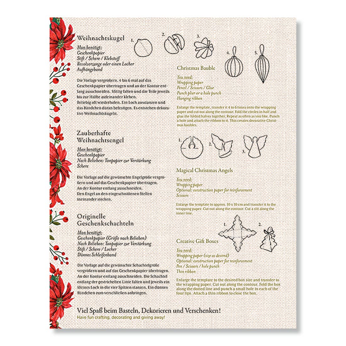 Nutcracker Christmas Wrapping Paper Book