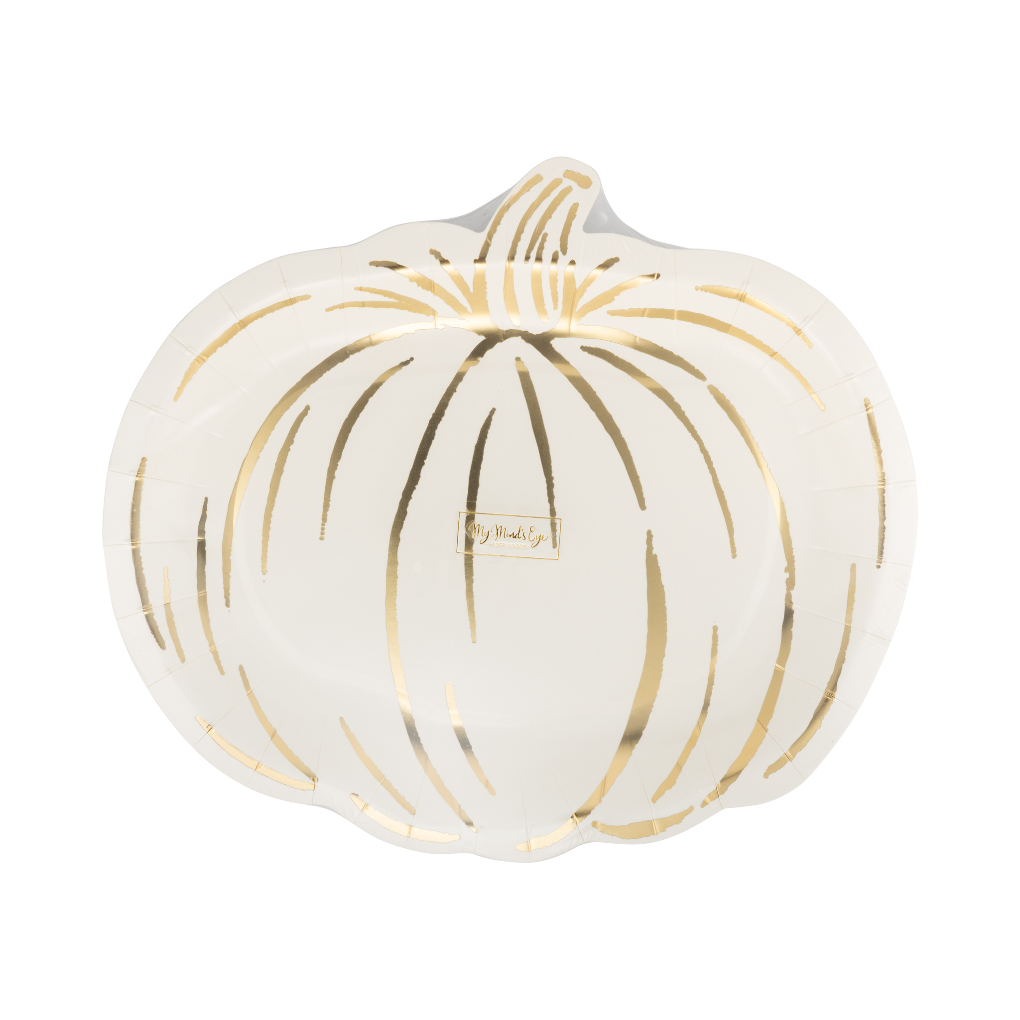 Cream Pumpkin Shaped Plate