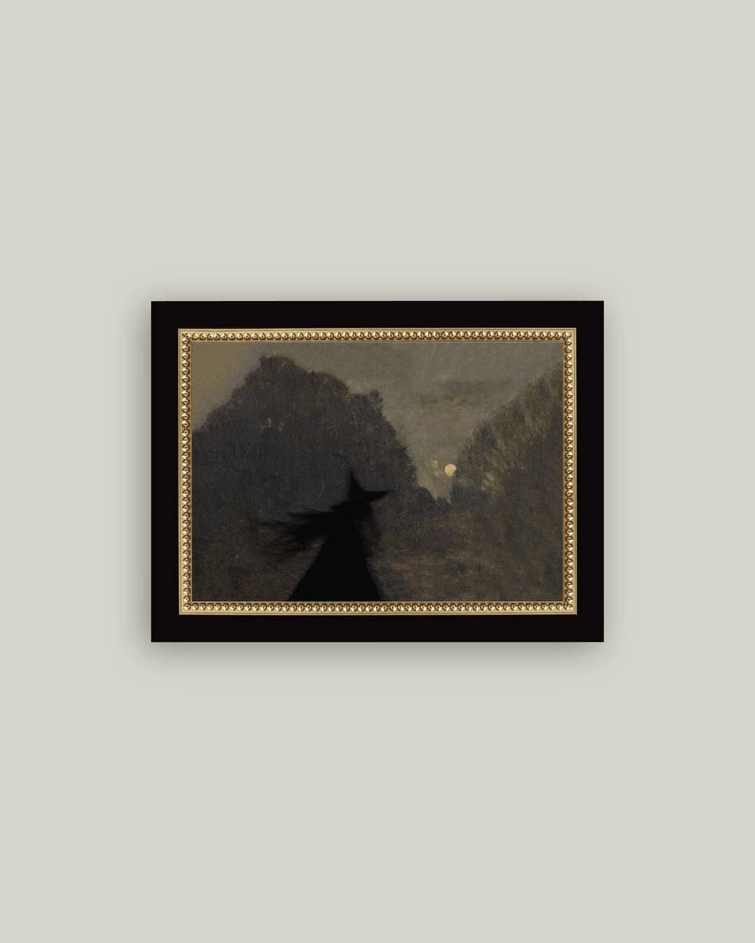 Midnight Witch Framed Antique Art