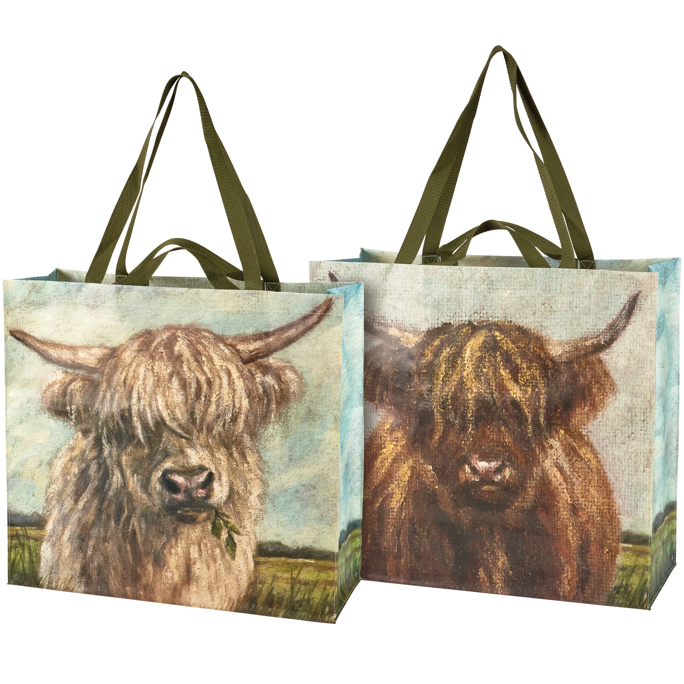 Highland Cows Shopping Tote