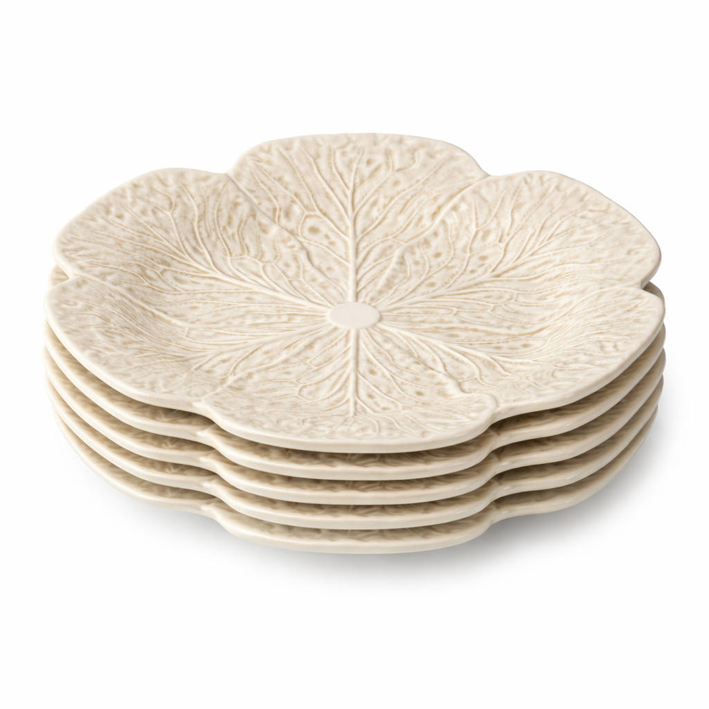 Le Jardin White Cabbage Dinner Plate 11"