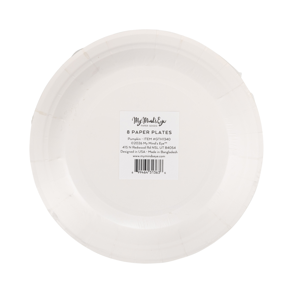 GTH1340 - Pumpkin Line Art Paper Plates