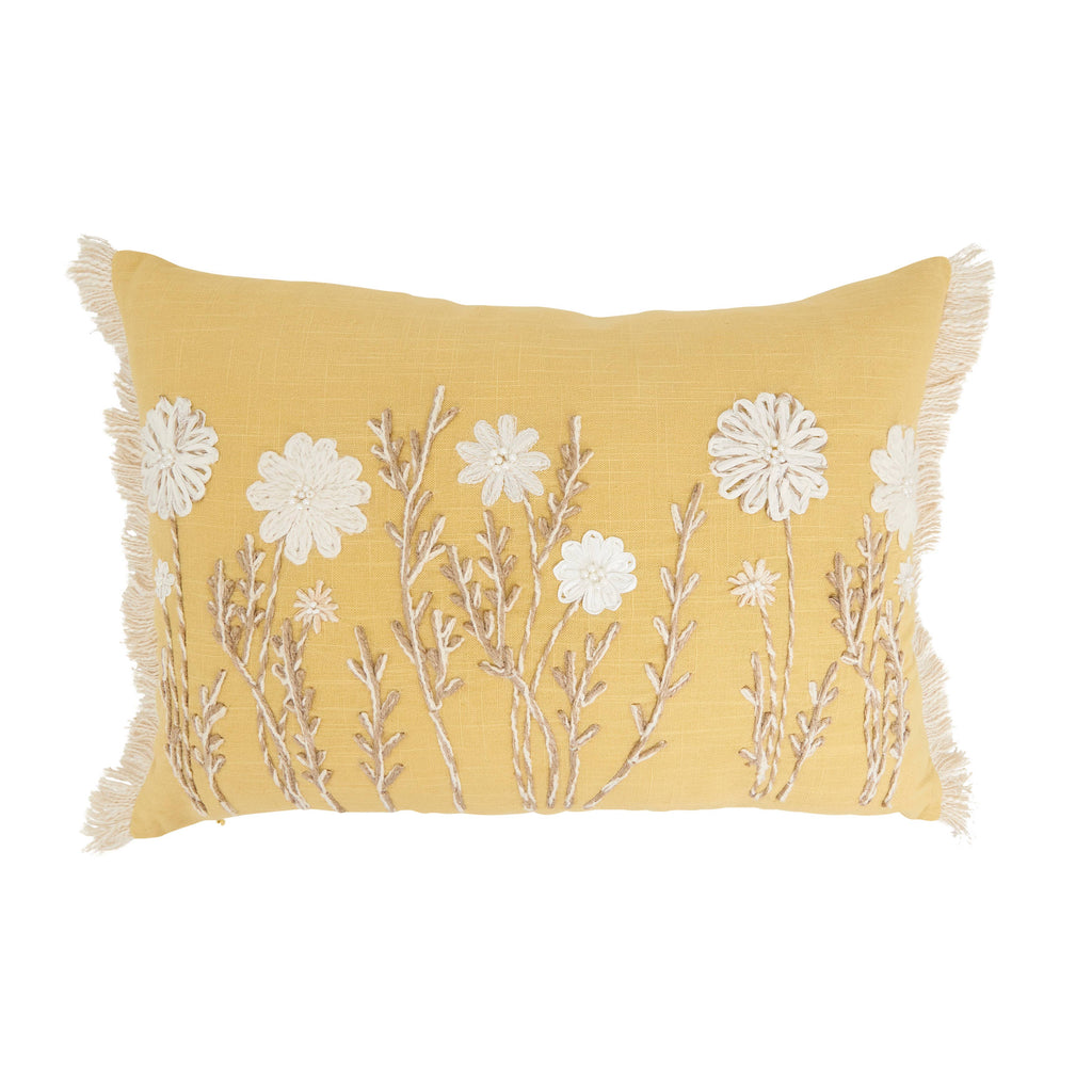 Delicate Floral Pillow