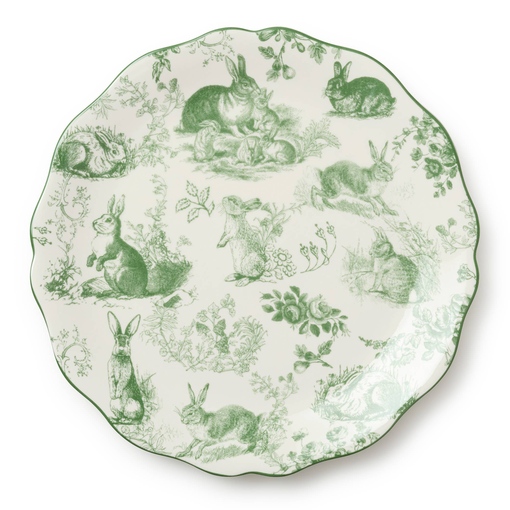 Le Jardin Round Platter 13in