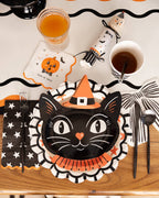 Vintage Witchy Cat Plate