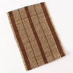 Dark Brown Tan Woven Placemat