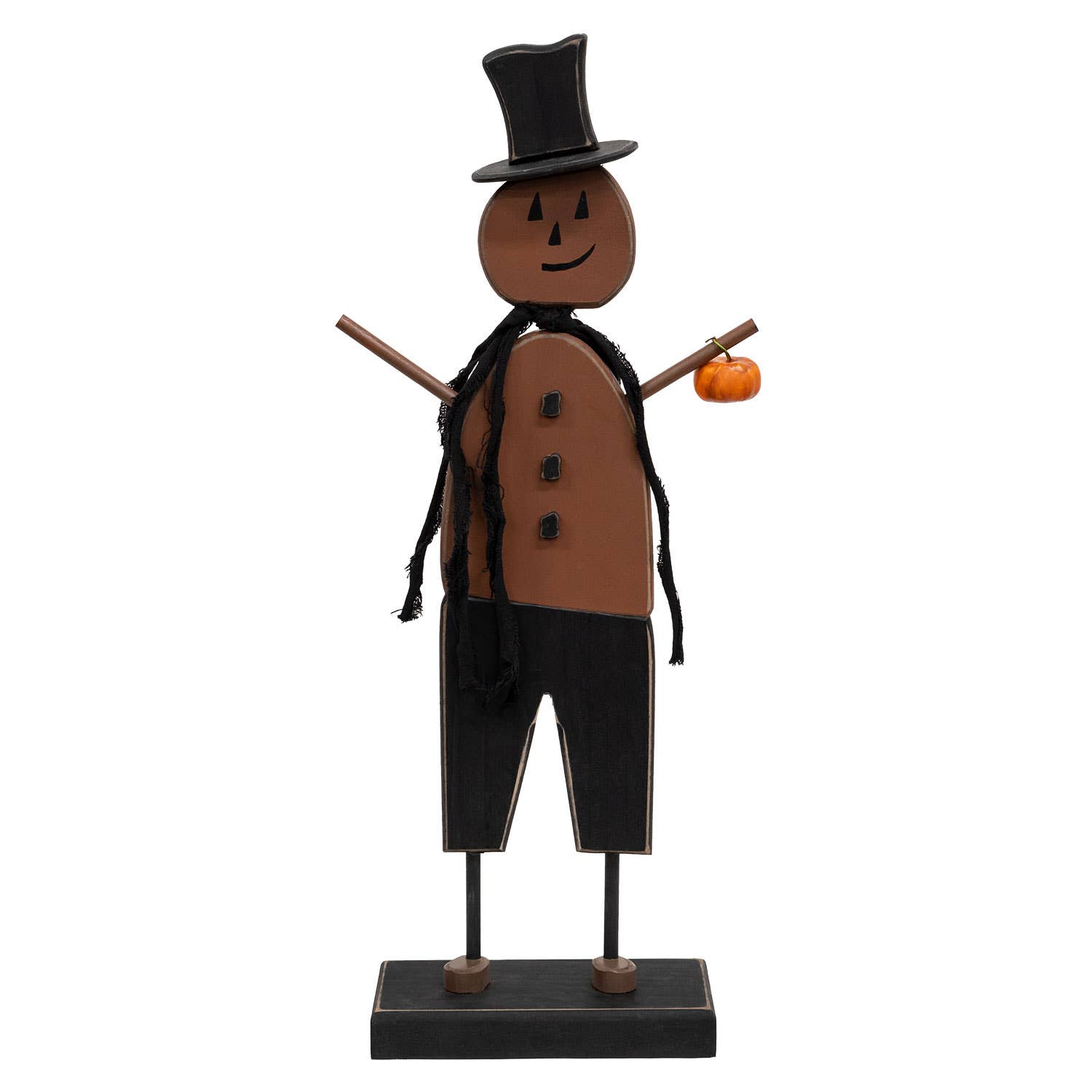 Skinny Wooden Top Hat Jacko On Base