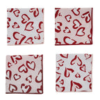 Wild Hearts Hearts Dishcloth S/4