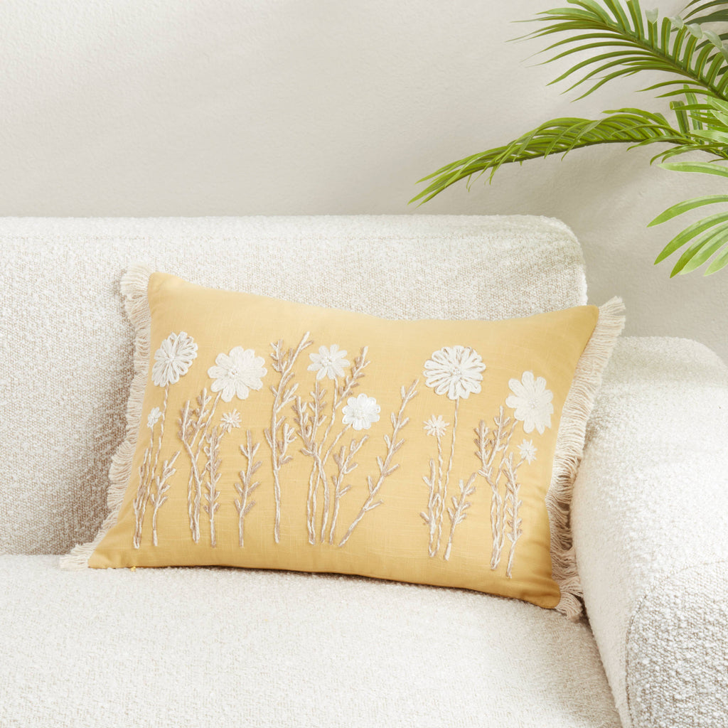 Delicate Floral Pillow