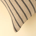 Silas Stripe Pillow Charcoal