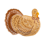 Harvest Turkey Shaped Paper Plates