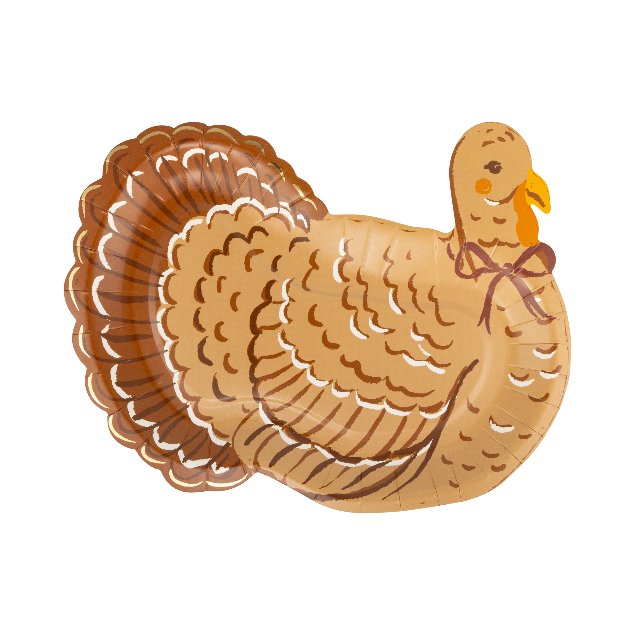 Harvest Turkey Shaped Paper Plates