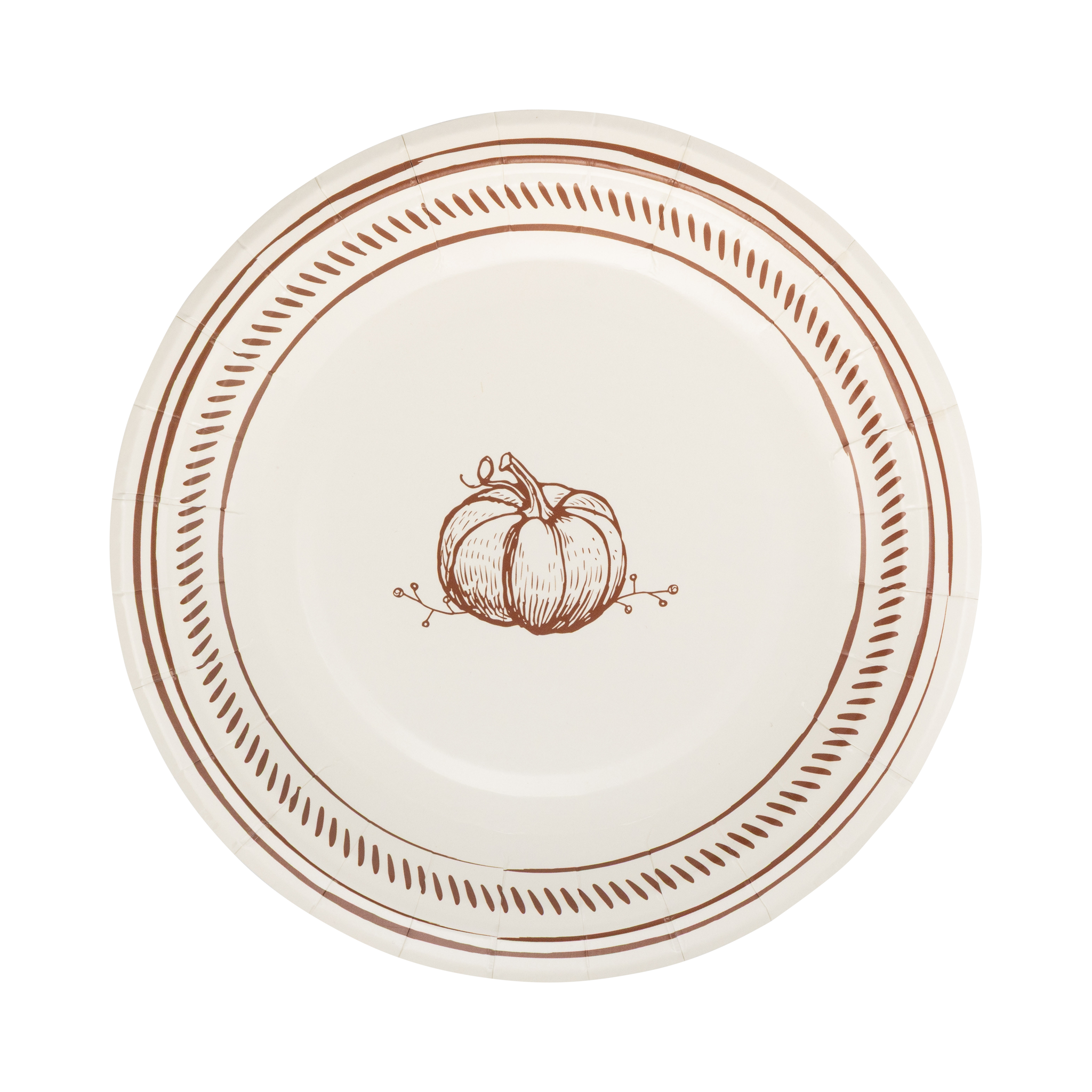 GTH1340 - Pumpkin Line Art Paper Plates
