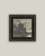 Haunted Chateau Framed Antique Art