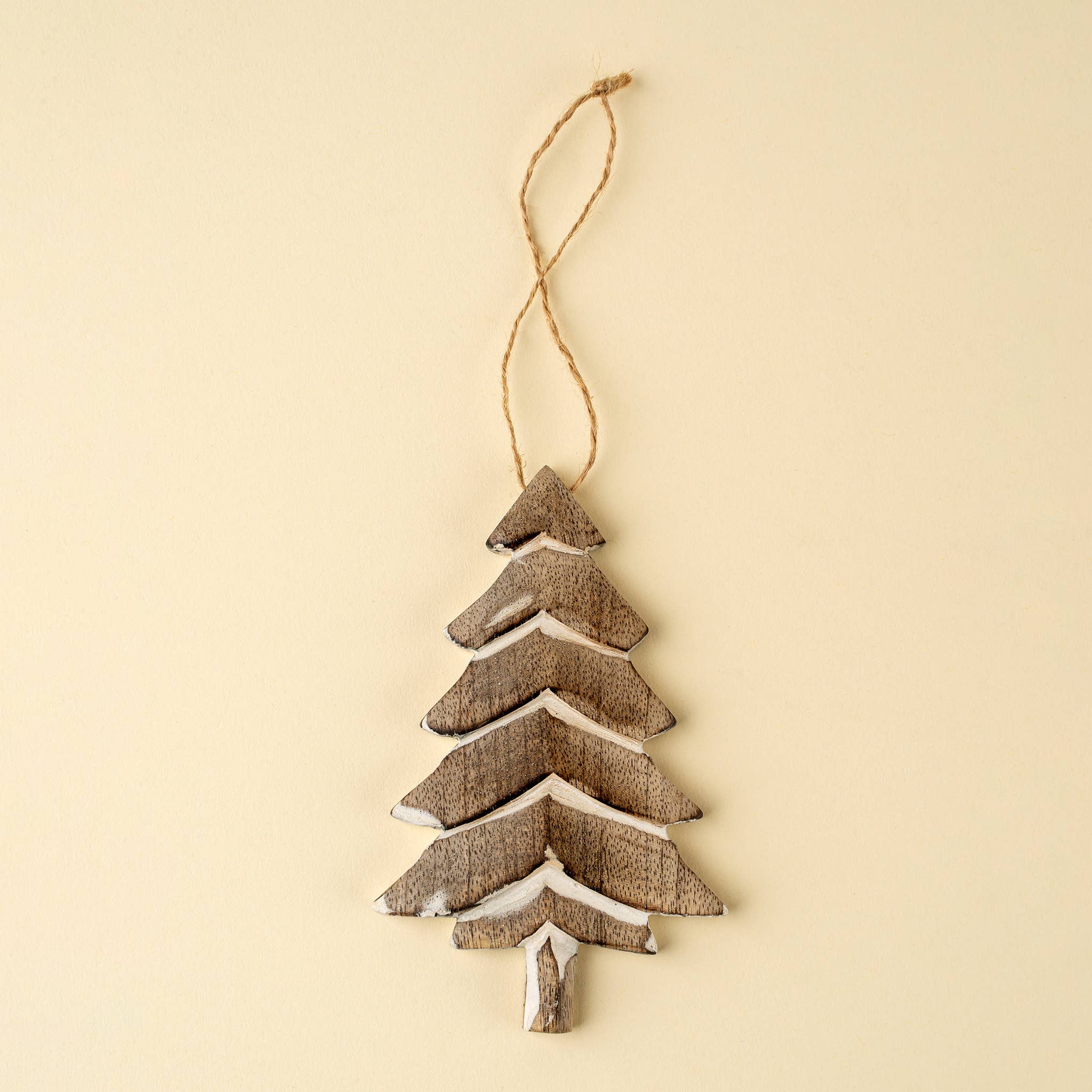 Rustic Pine Holiday Ornaments S/2