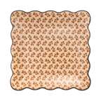 Autumn Block Print Paper Plates