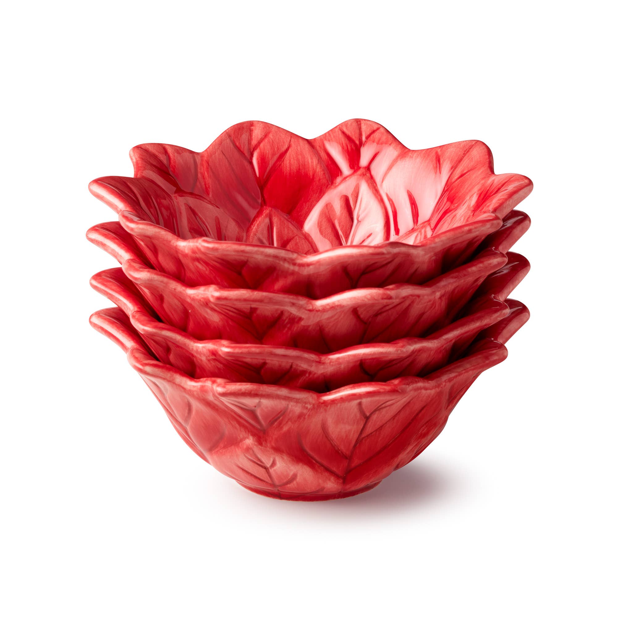 Winter Blooms Poinsettia Ice Cream Bowl