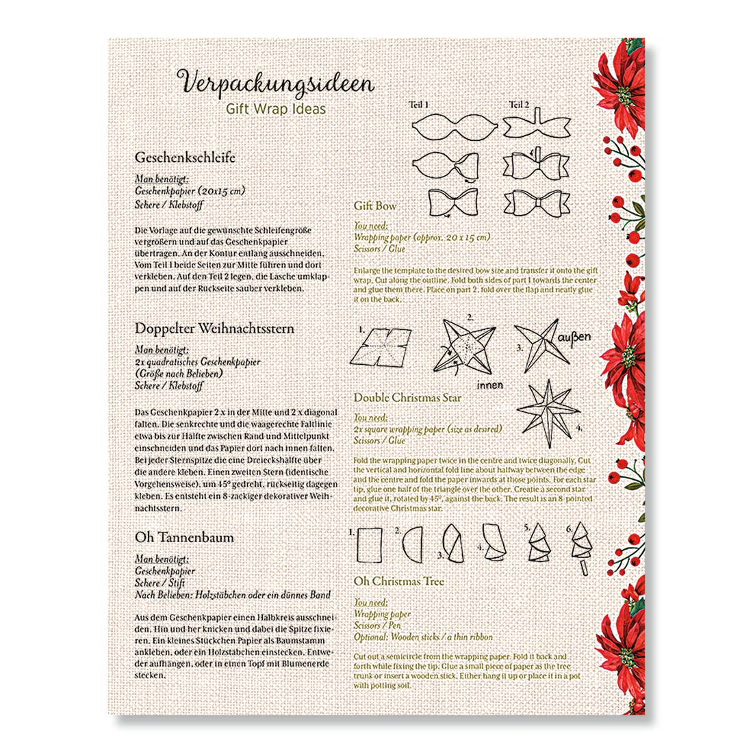 Nutcracker Christmas Wrapping Paper Book