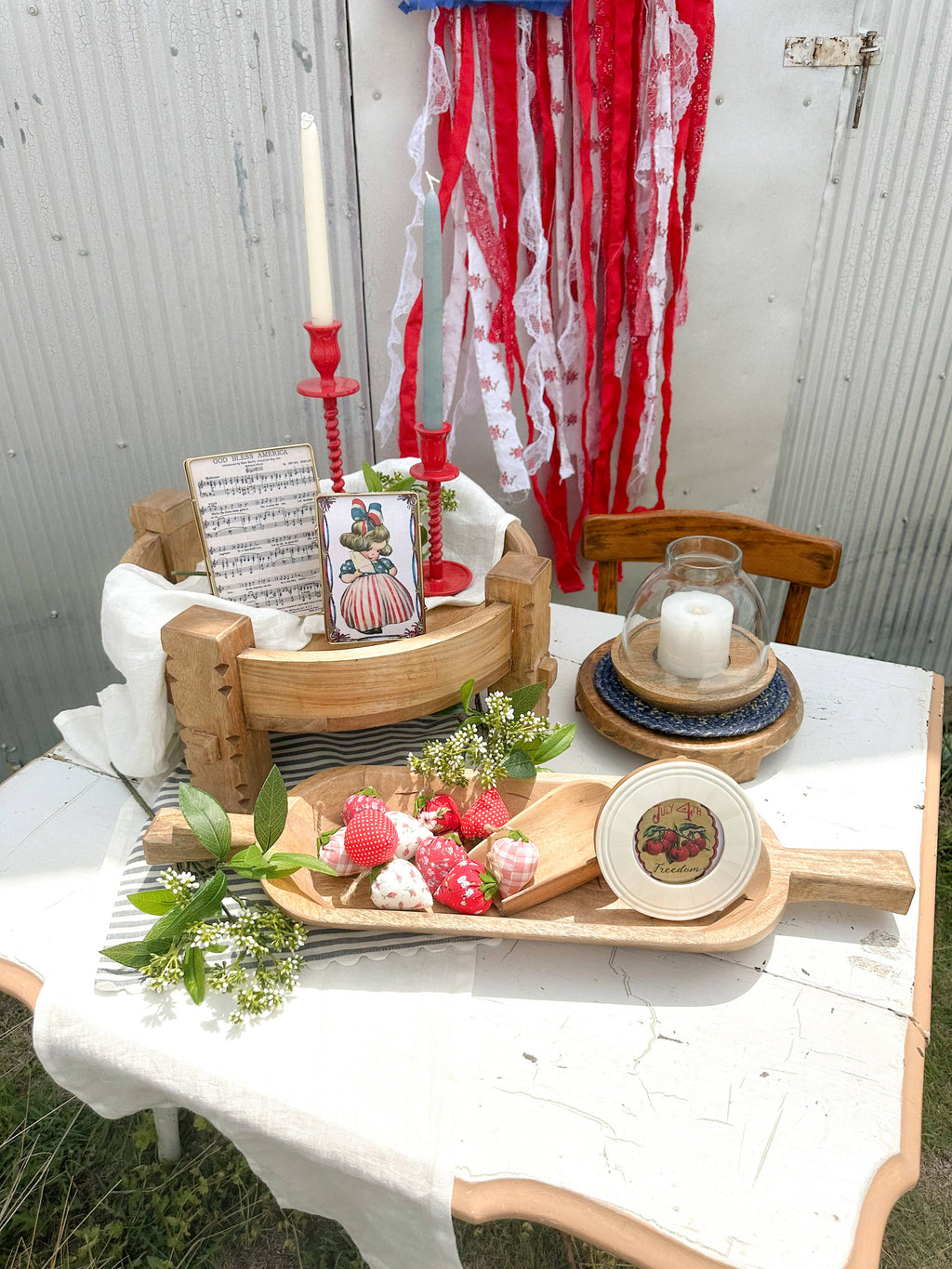 Found Wood Pedestal Med
