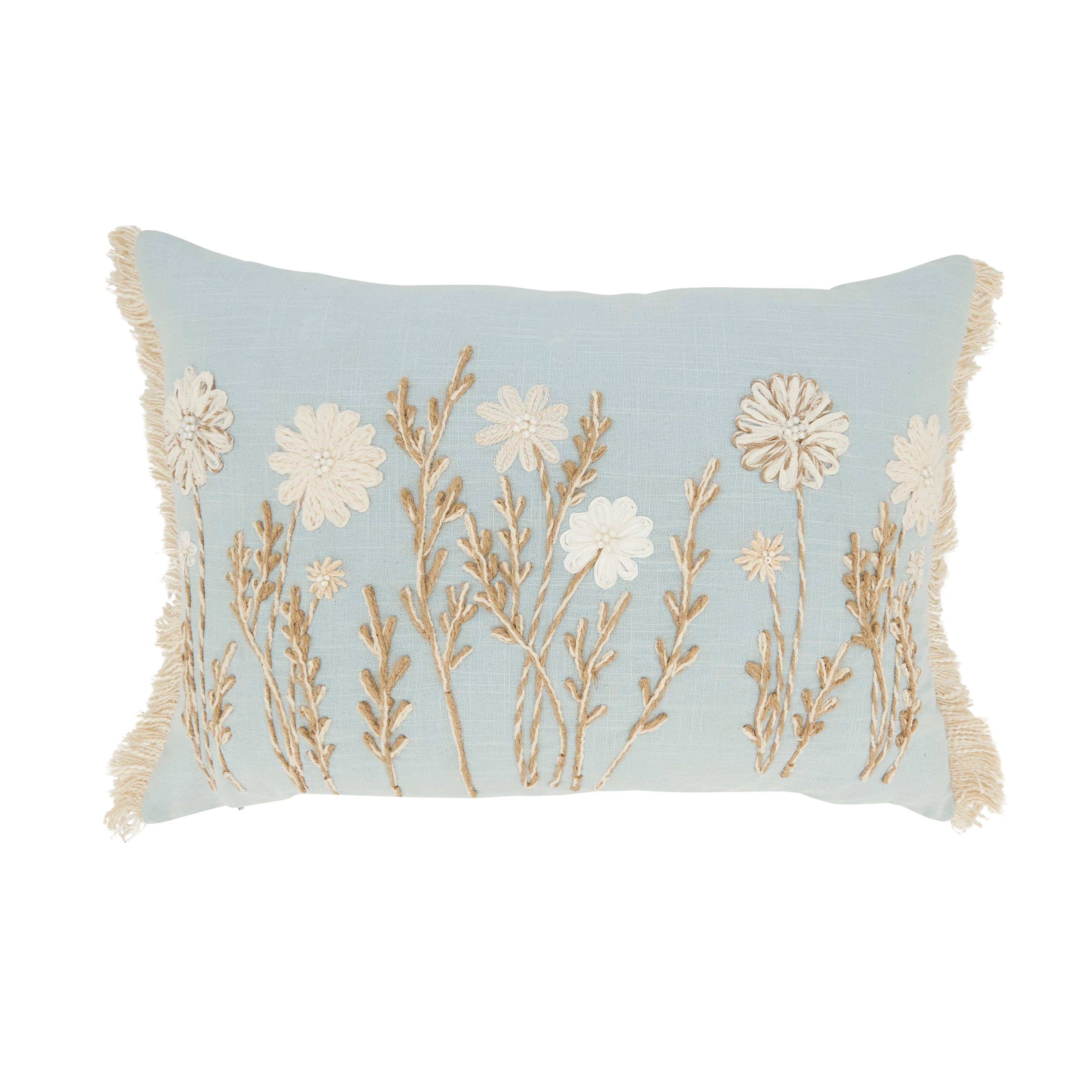 Delicate Floral Pillow