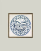 Garden View Design Framed Antique Art