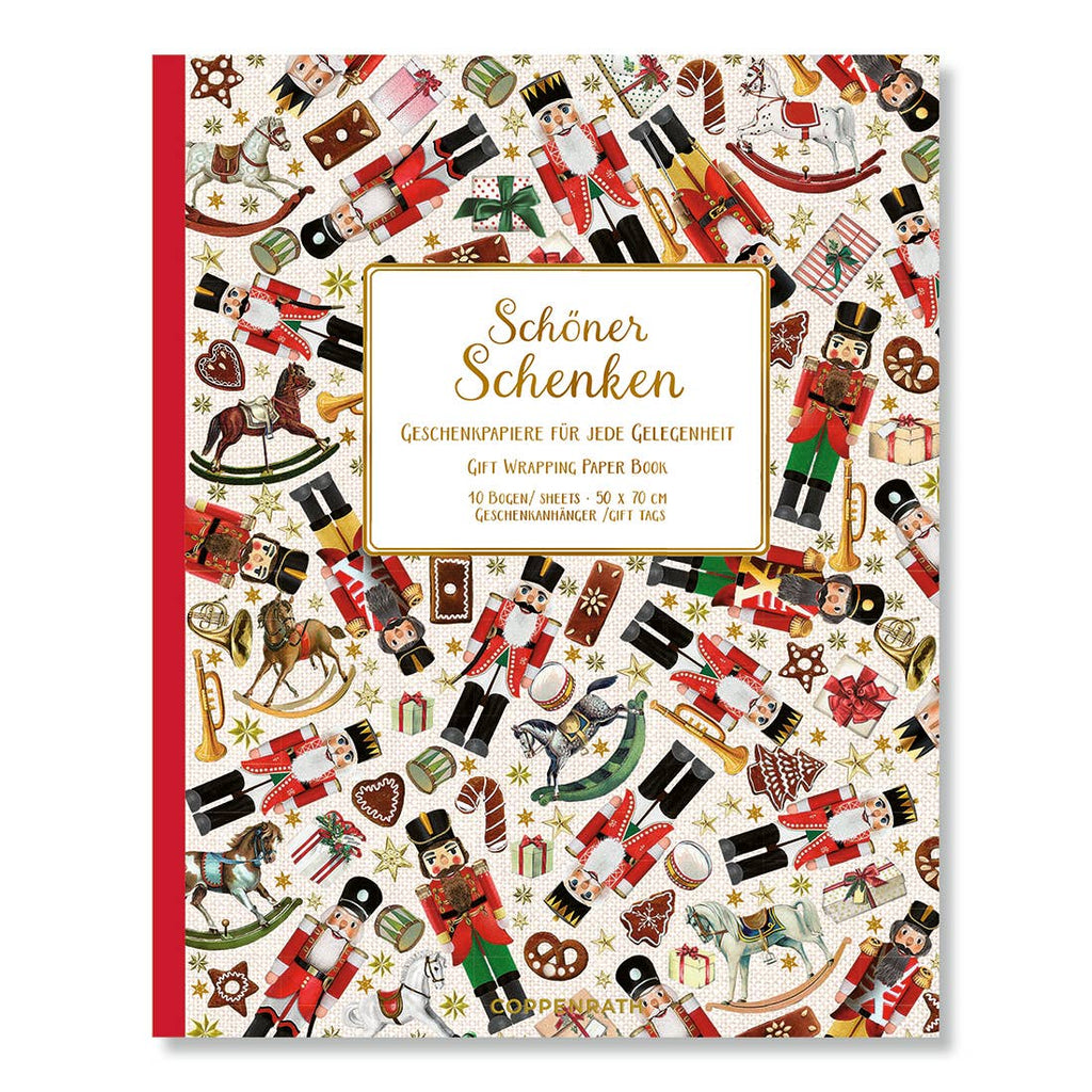 Nutcracker Christmas Wrapping Paper Book