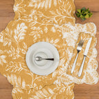 Everview Gold Botanical Round Placemat