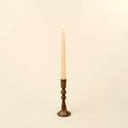 Sm Caldera Forged Candlestick Rustic Brass
