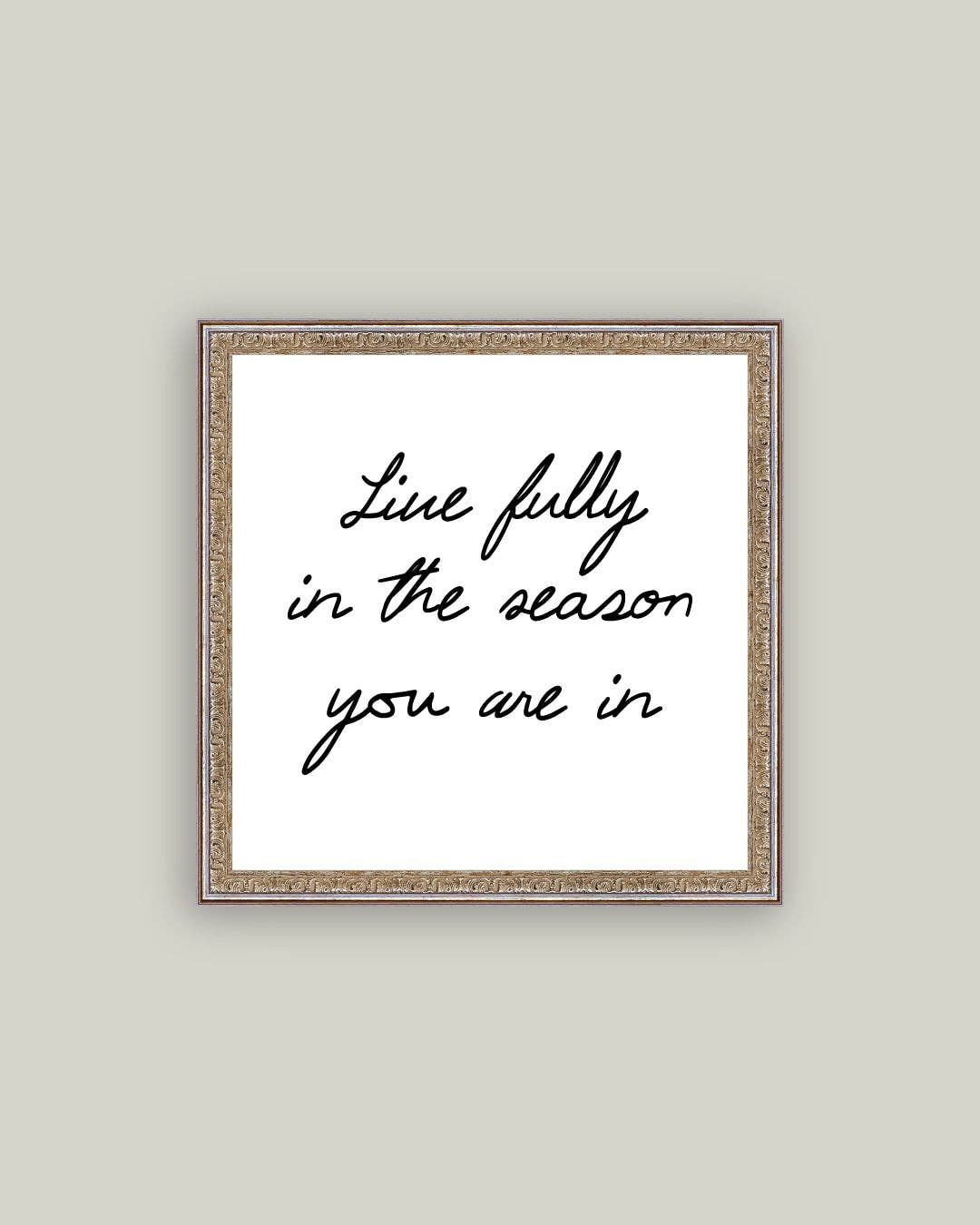 Live Fully Framed Antique Art