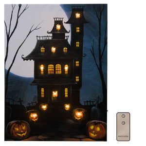 Battery Operated Lighted Wall Art - Haunted Mansion