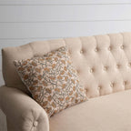 Knubby Slub Block Print Pillow