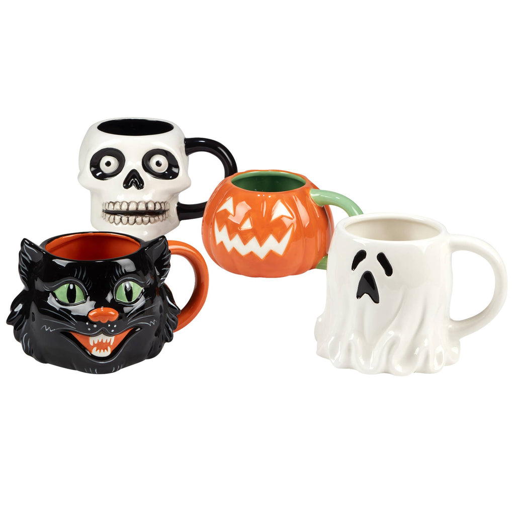 Scaredy Cat Halloween Mug 22 oz. asst.