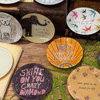 PS I Love You Mini Round Decoupage Plate