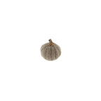 Grey Felt Pumpkin XS
