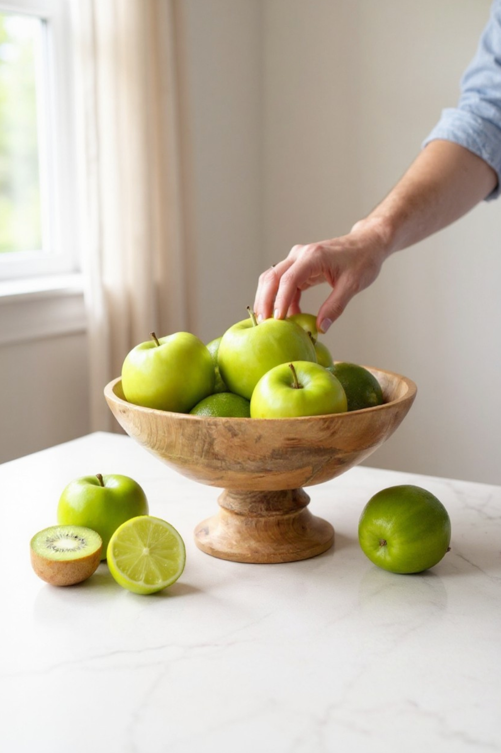 Classic Wood Pedestal Bowl
