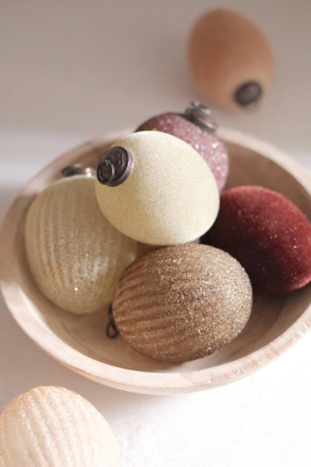 Ethereal Egg Holiday Ornament, Dark Olive