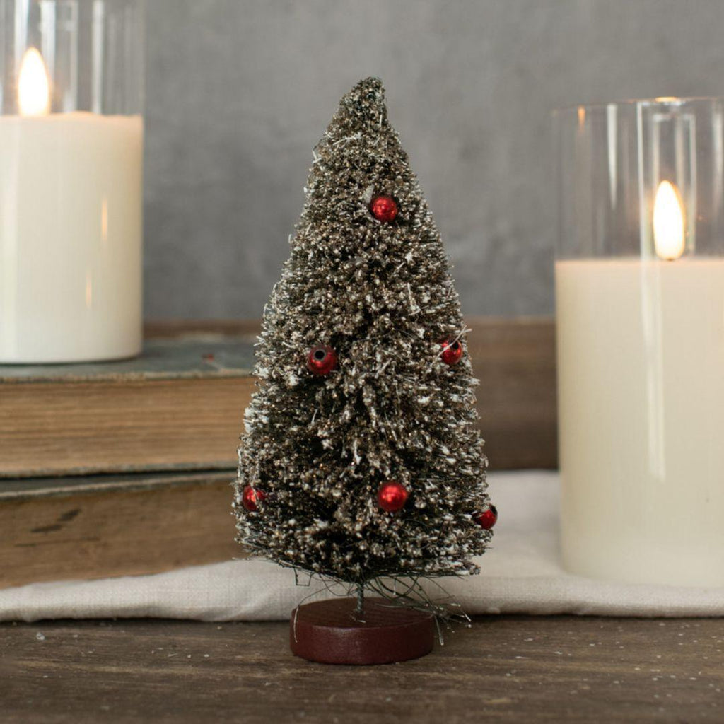 6'' Green Bottlebrush Christmas Tree