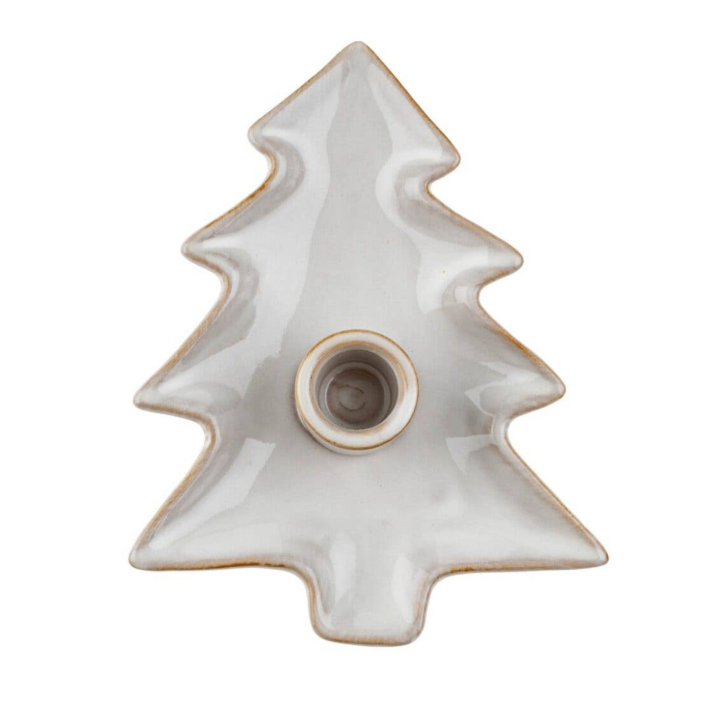 Tree Candle Holder - White