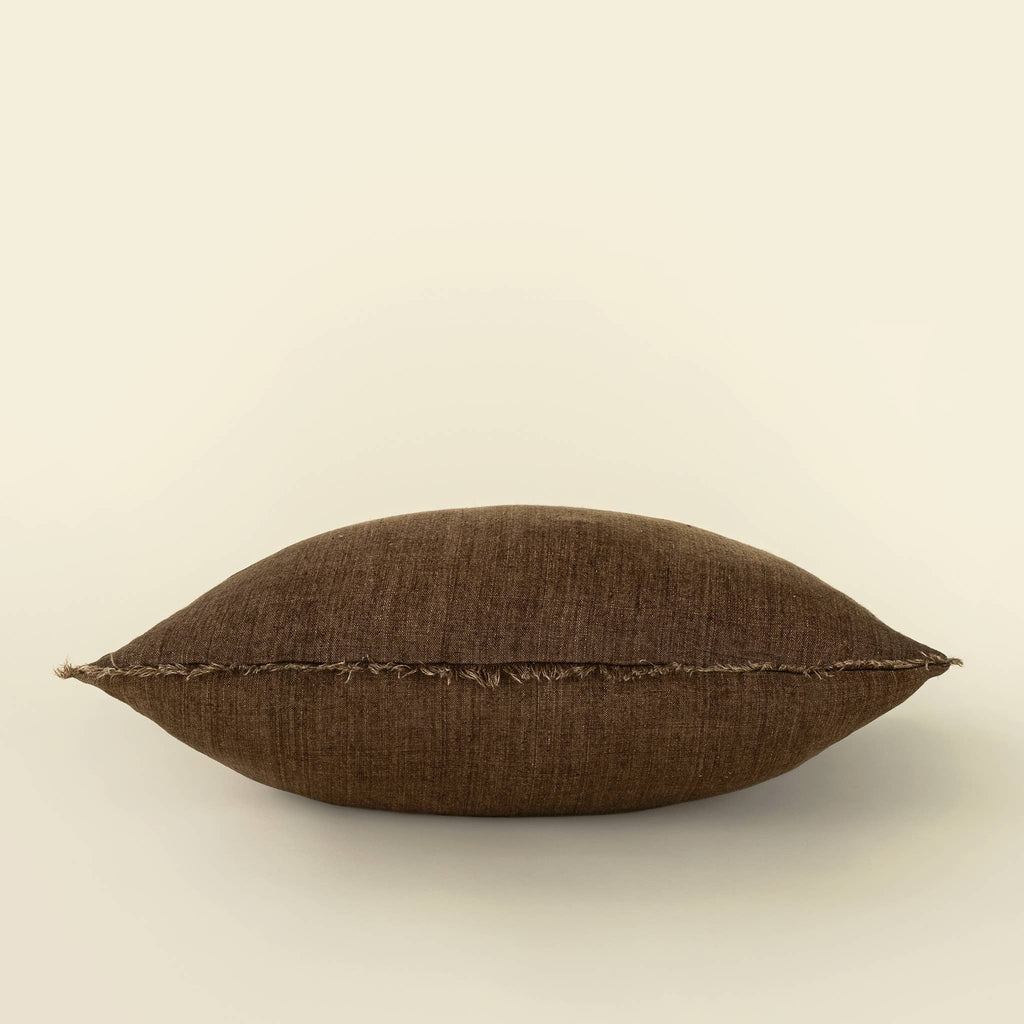 24x24 Lina Linen Pillow Mocha