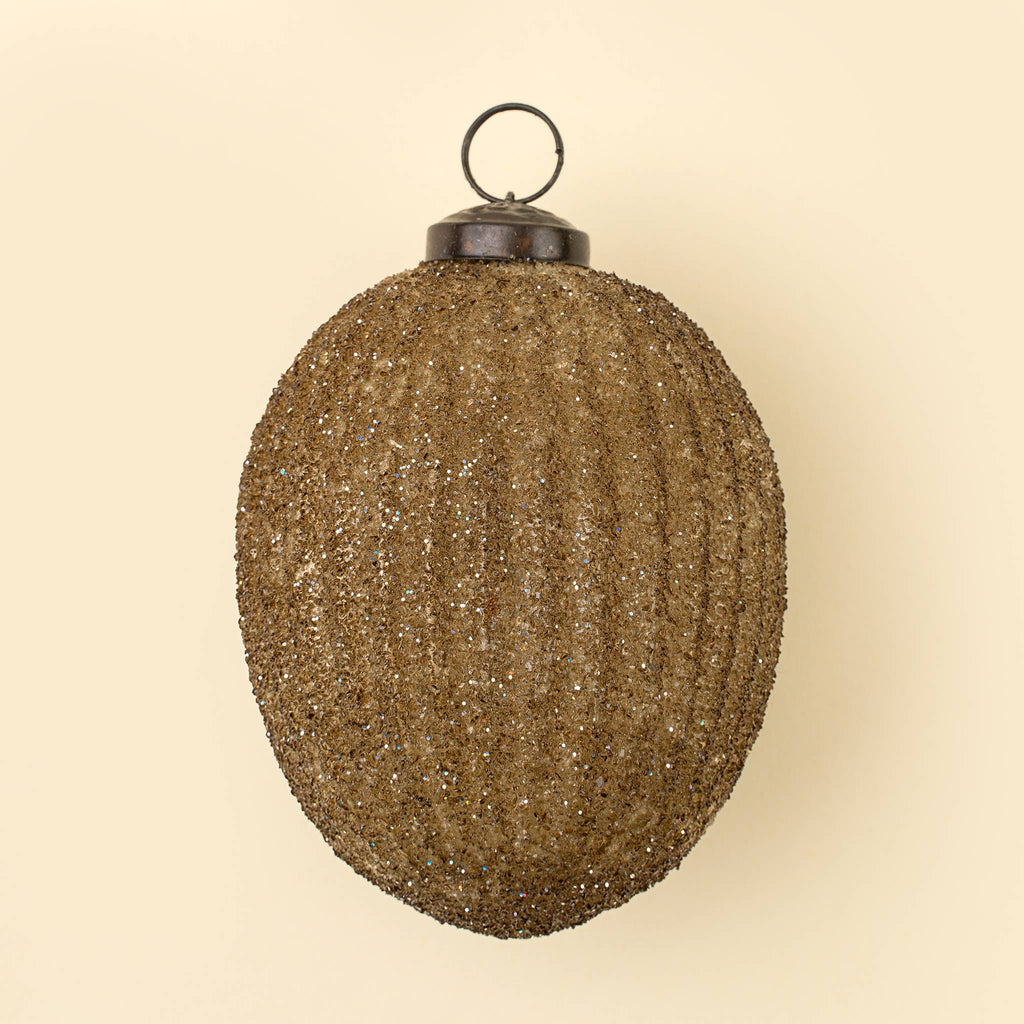 Ethereal Egg Holiday Ornament, Dark Olive