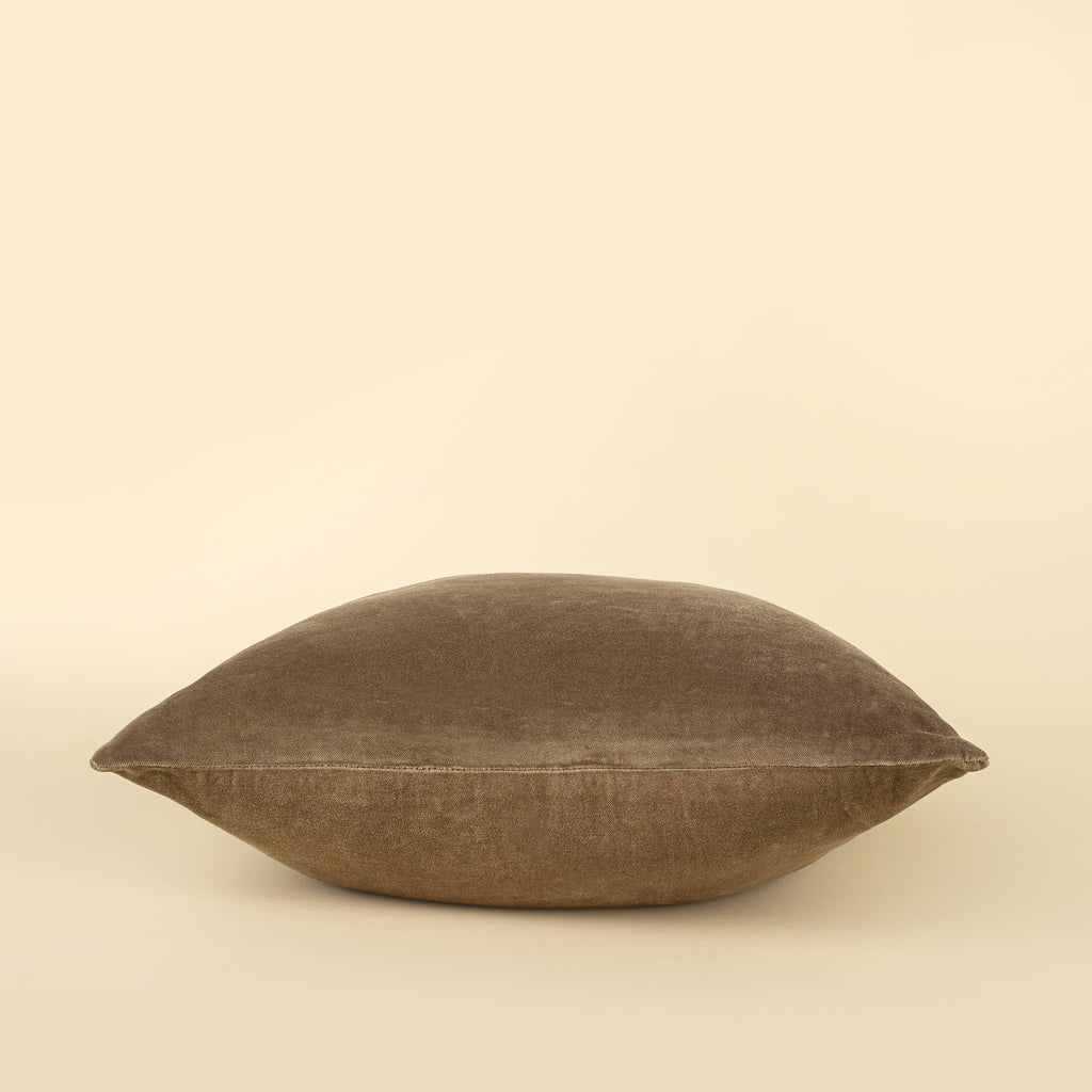 20x20 Vera Luxe Velvet Pillow, Birch