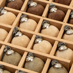 1.5" Velvet Holiday Baubles S/24