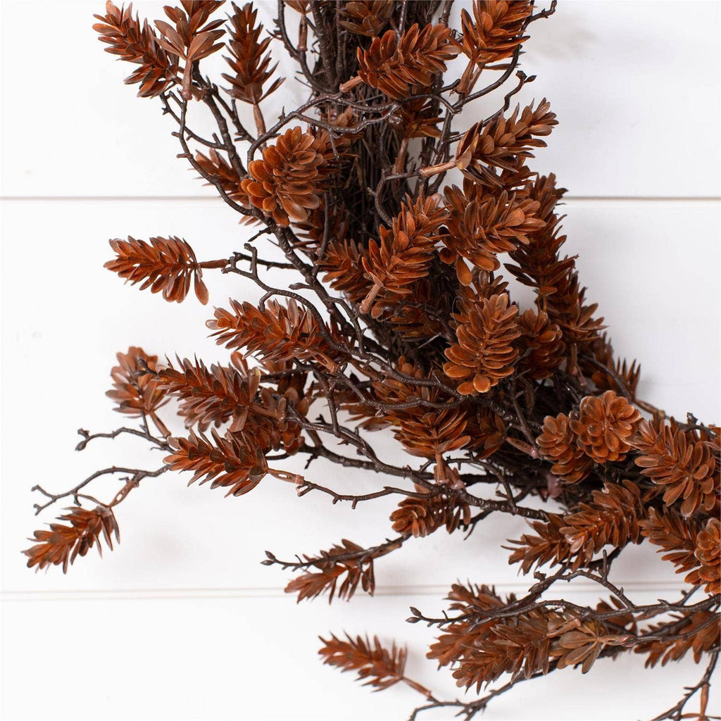 Pine Cone Brown Wreath