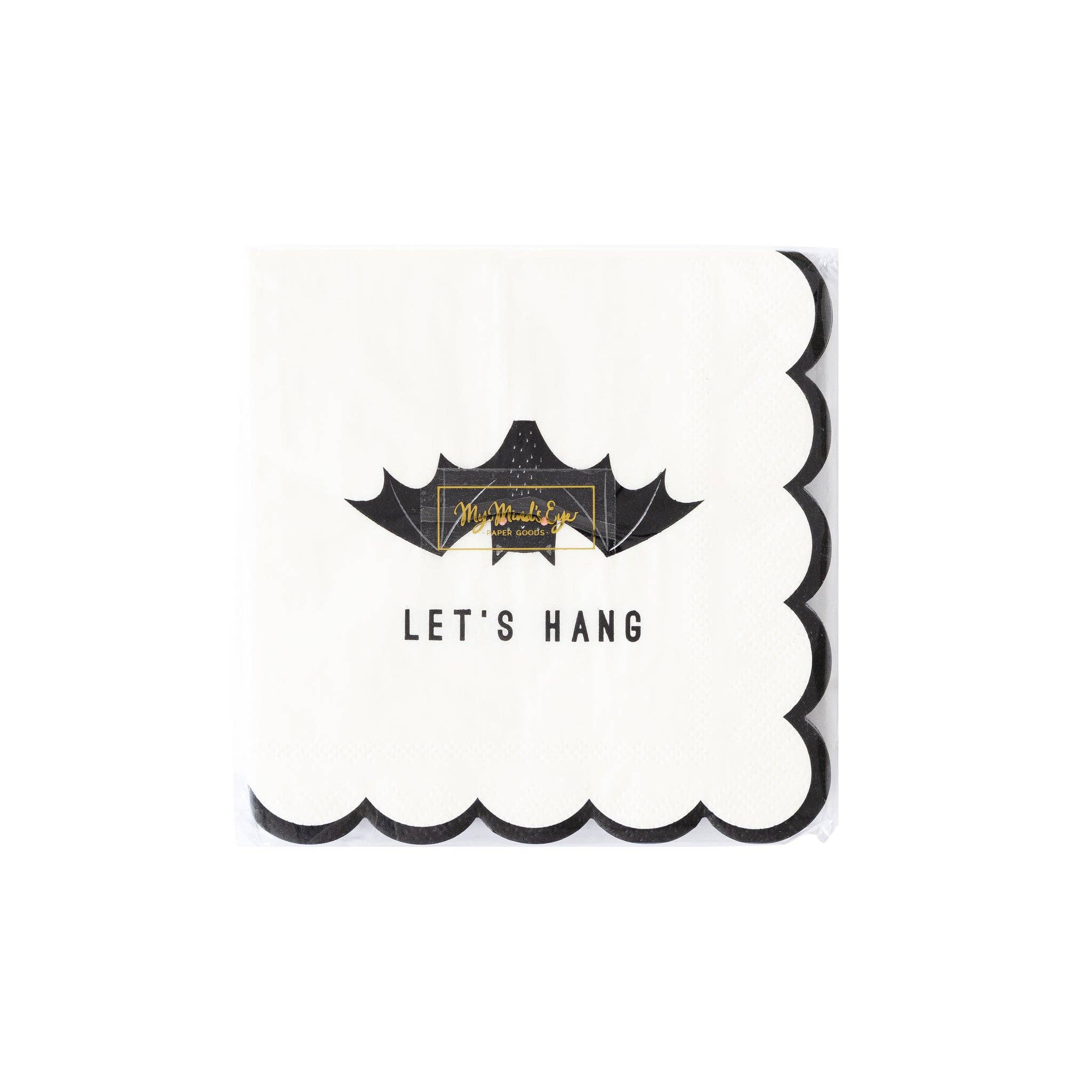 Freakin' Bats Let's Hang Paper Cocktail Napkin