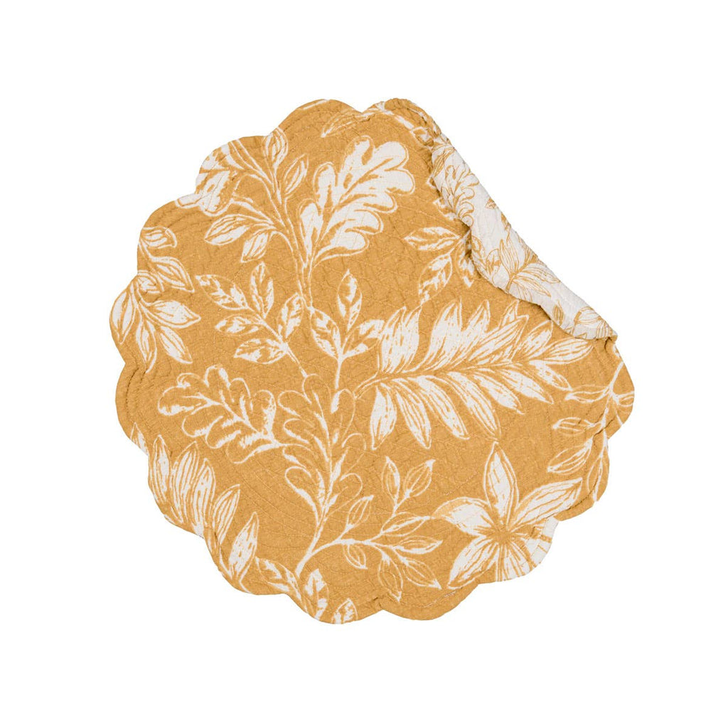 Everview Gold Botanical Round Placemat