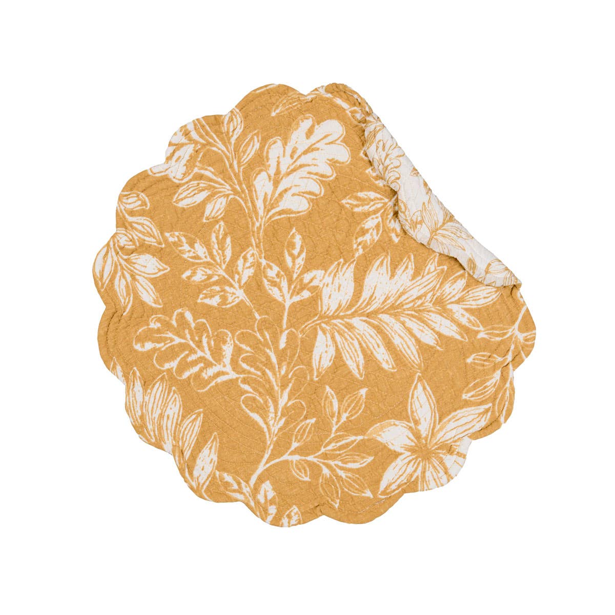 Everview Gold Botanical Round Placemat