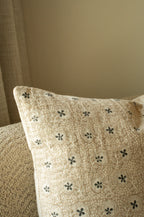 20x20 Clover Block Print Kantha Pillow